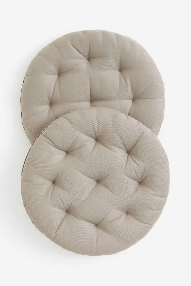 Pack de 2 cojines redondos para silla