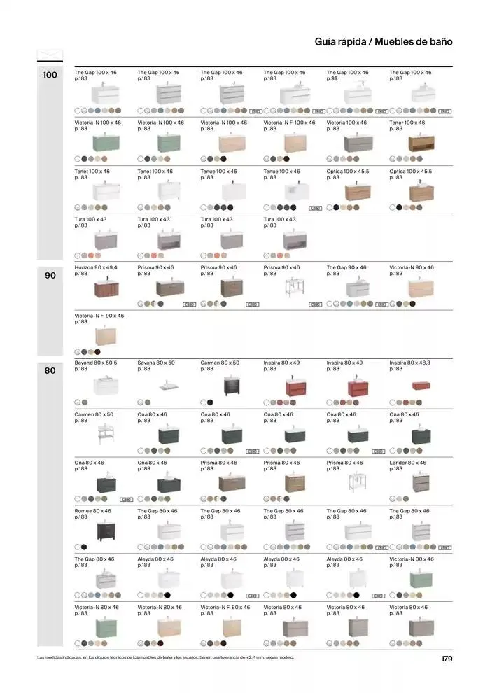 Catálogo de Colecciones de Baño, Muebles y Accesorios 9 de enero al 31 de diciembre 2025 - Página 181