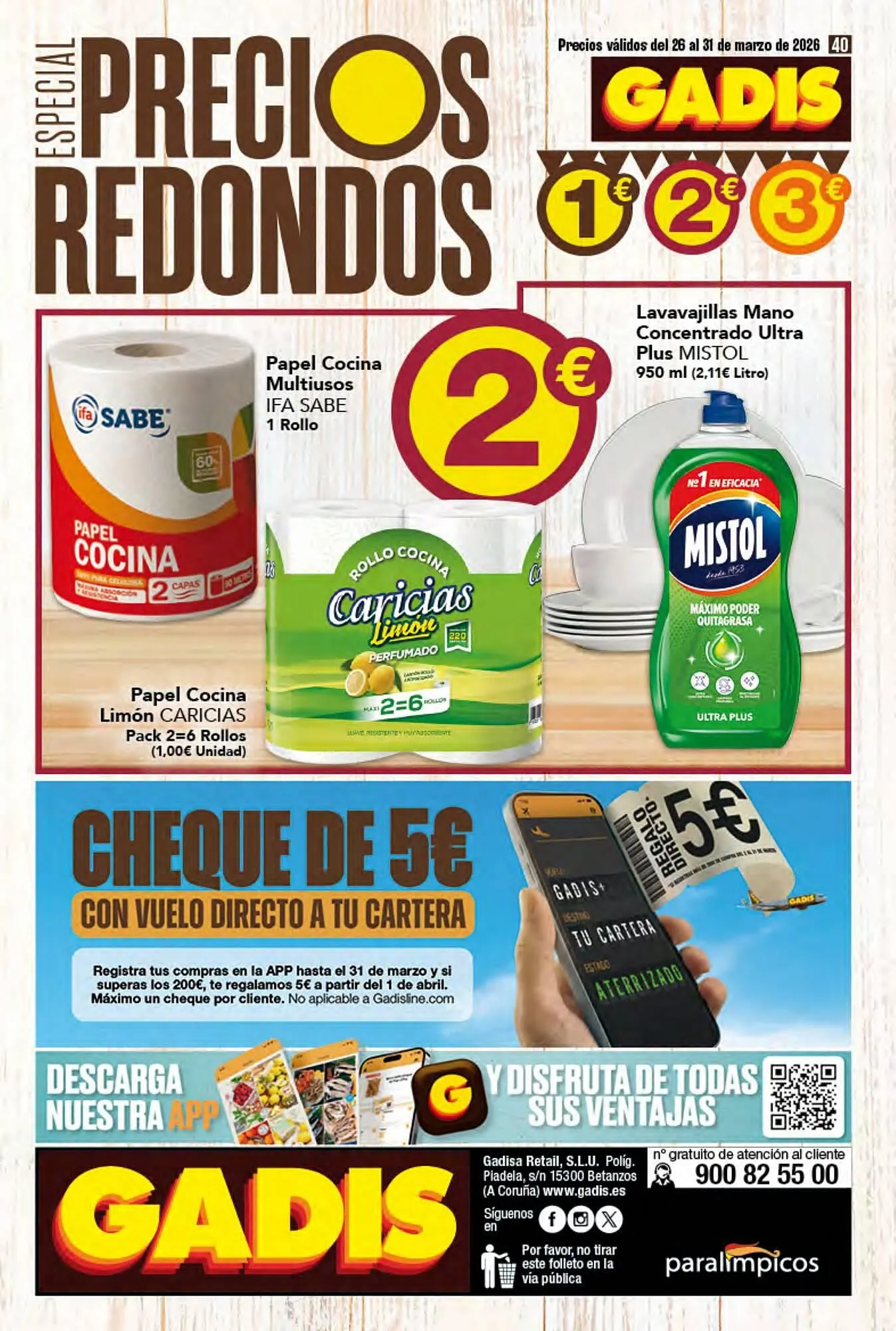Catálogo de Folleto Gadis 26 de marzo al 31 de marzo 2026 - Página 40