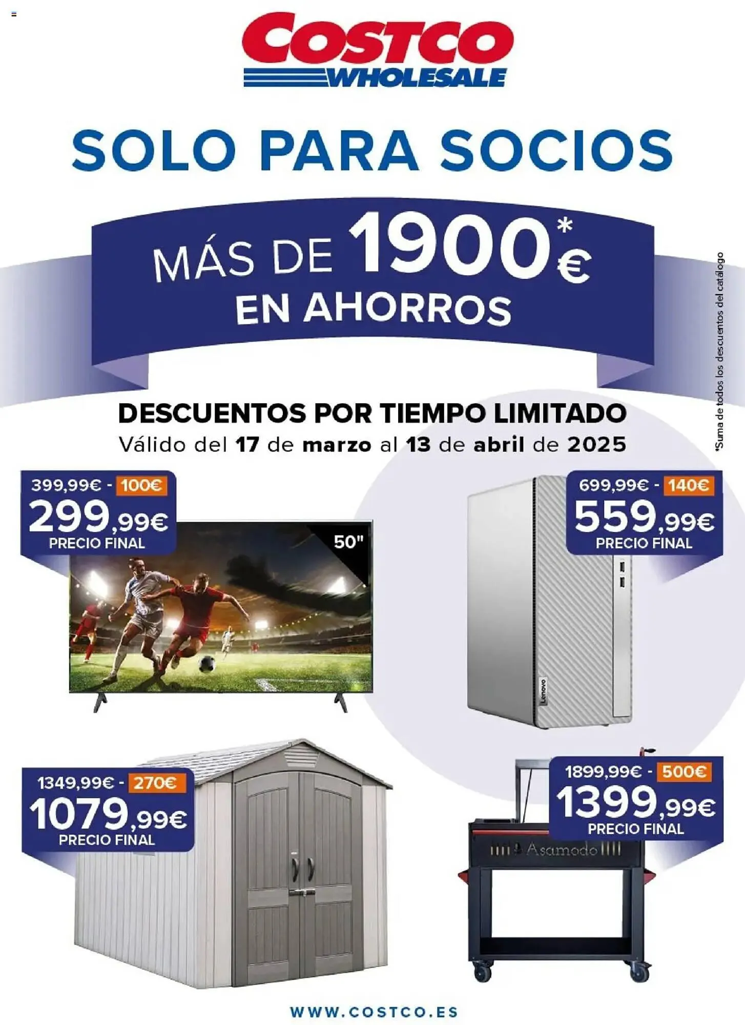 Catálogo de Folleto Costco 17 de marzo al 13 de abril 2025 - Página 1