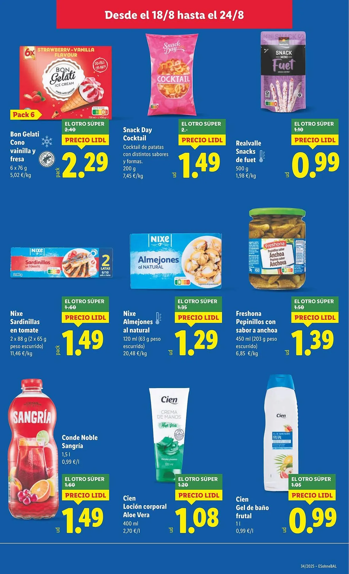 Catálogo de Folleto Lidl 18 de agosto al 24 de agosto 2025 - Página 3