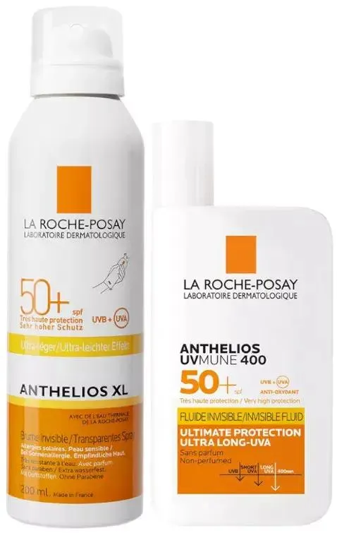 La Roche Posay Anthelios UV-MUNE 400 Fluido Invisible SPF50+ 50 ml + Bruma SPF50+ 200 ml