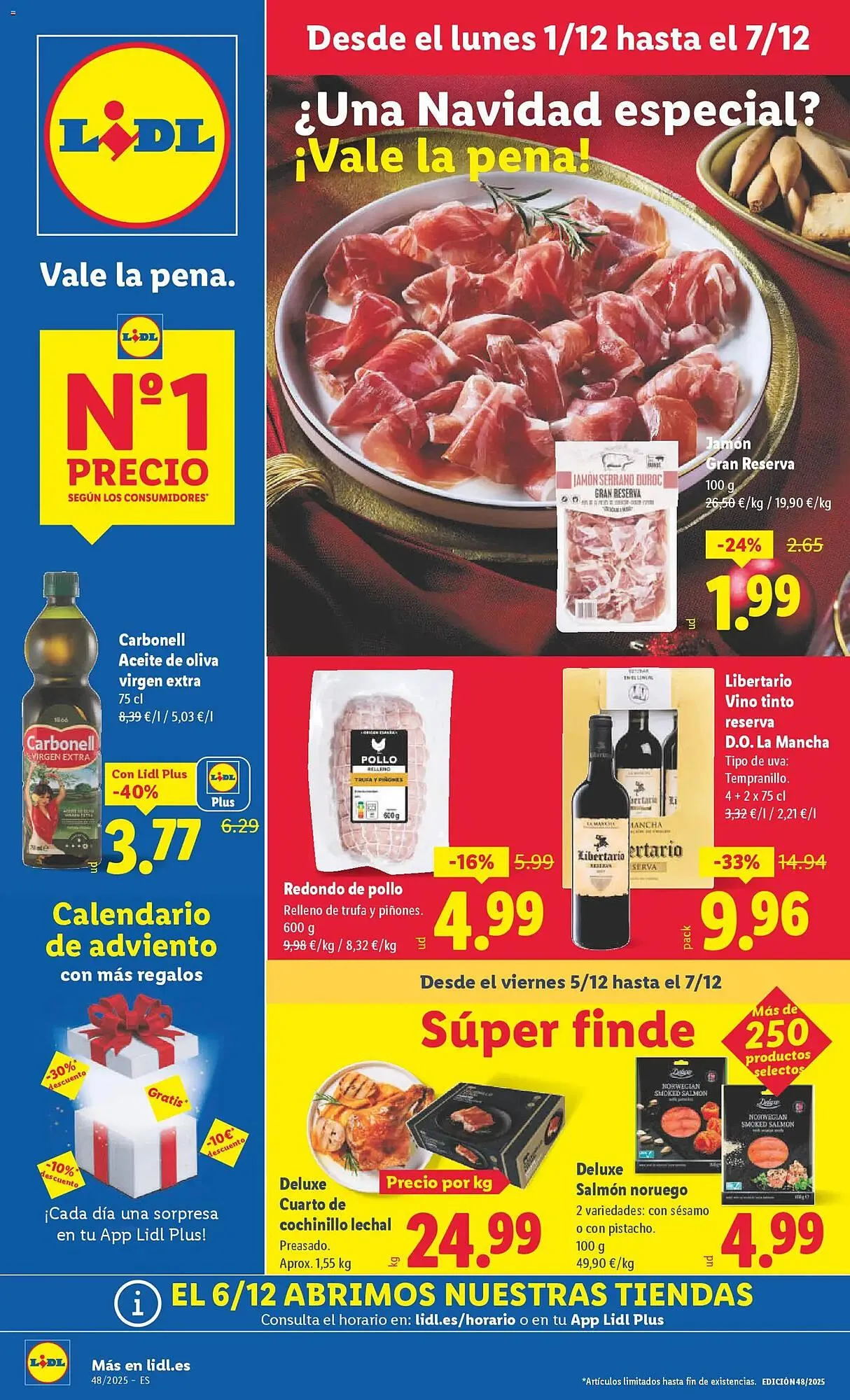 Catálogo de Catálogo Lidl 1 de diciembre al 7 de diciembre 2025 - Página 1