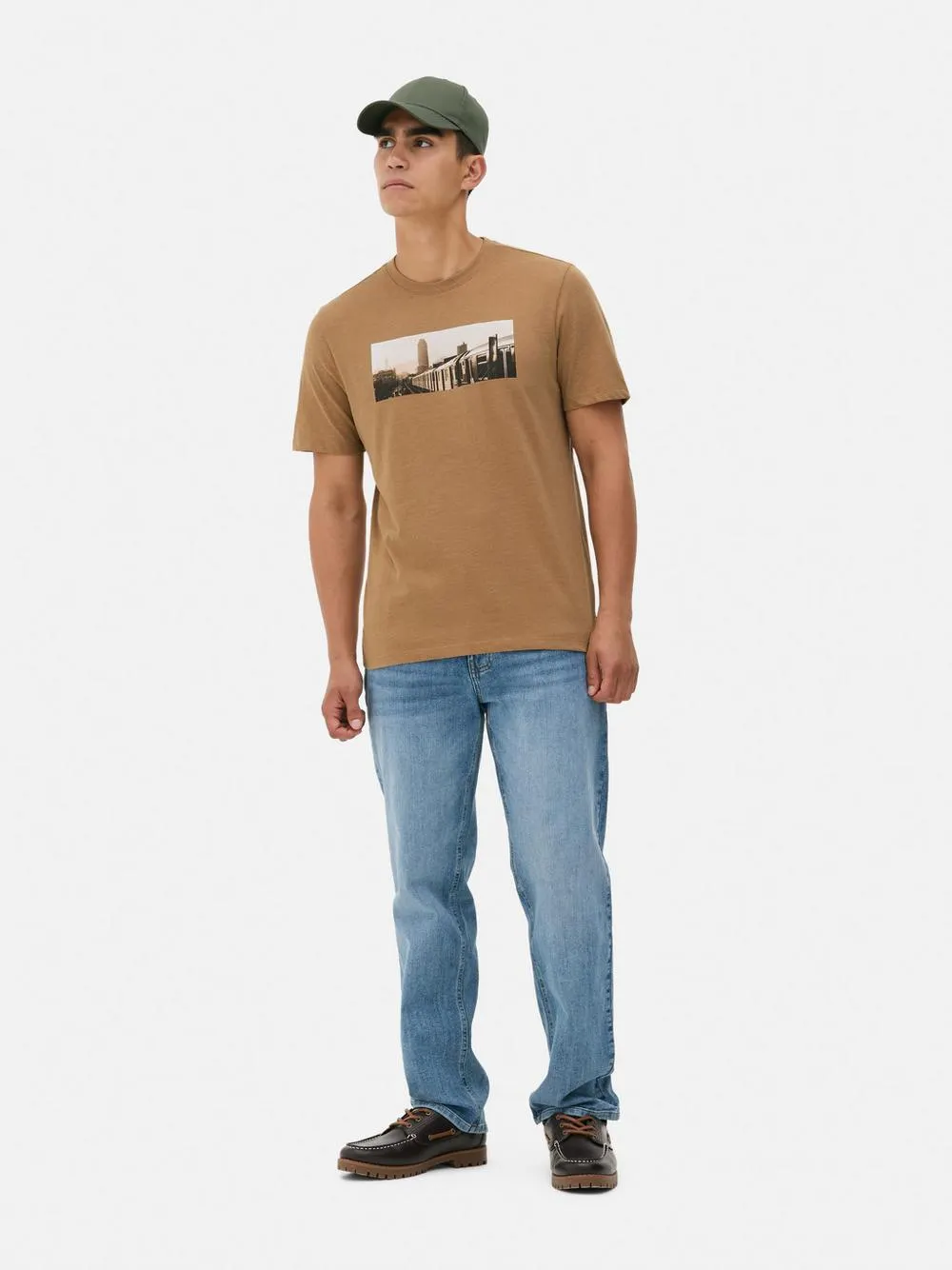 Camiseta de manga corta con estampado fotográfico