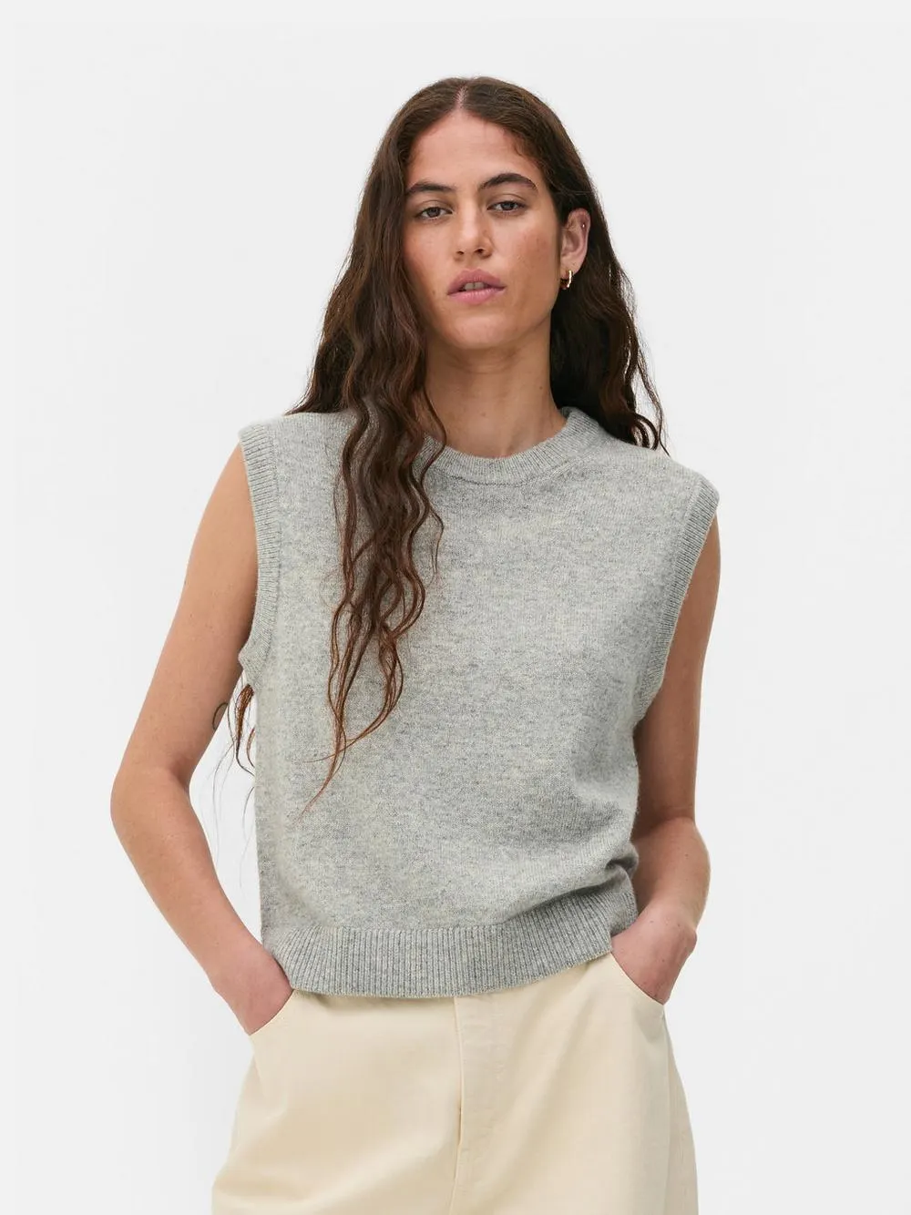 Top sin mangas en mezcla de cachemir de The Edit