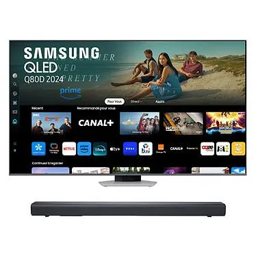 Samsung QLED TQ55Q80D + Barra JBL SB510.