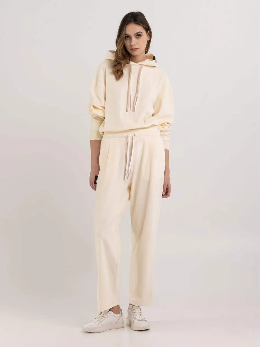 Pantalones joggers de corte recto de chenilla