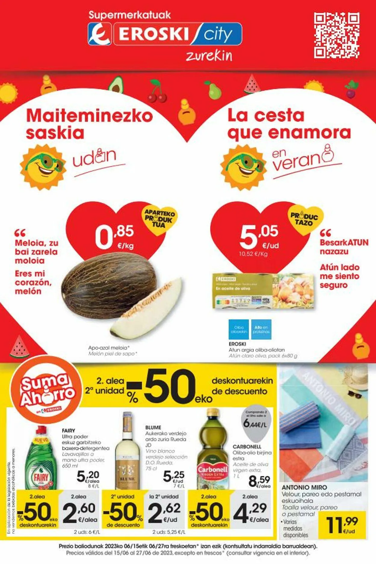 Catálogo de Eroski Oferta actual 1 de abril al 15 de abril 2025 - Página 1