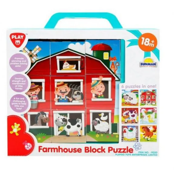 PUZZLE CUBOS GRANJA