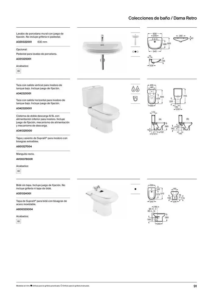 Catálogo de Colecciones de Baño, Muebles y Accesorios 9 de enero al 31 de diciembre 2025 - Página 93
