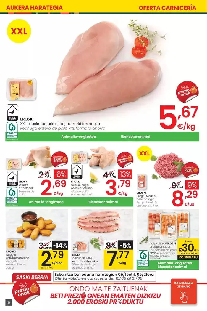 Catálogo de AUKERA OFERTA HIPERMERKATUAK EROSKI 15 de mayo al 27 de mayo 2025 - Página 6