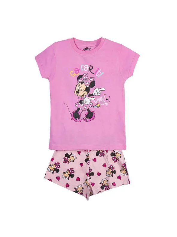 Pijama corto de niña estampado