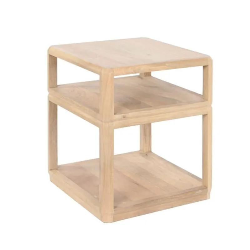 Mango wood side table 51cm