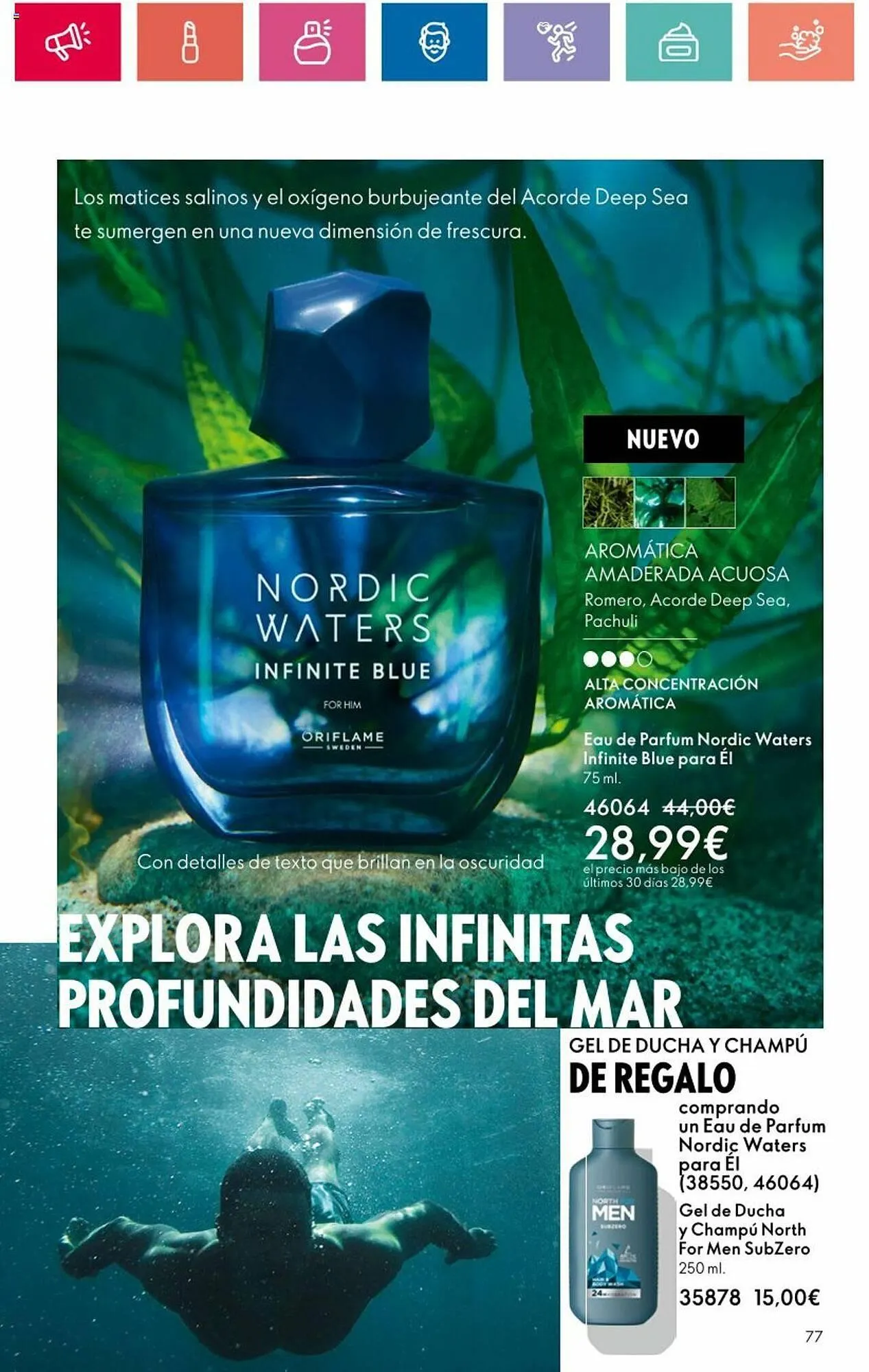 Catálogo de Folleto Oriflame 7 de mayo al 27 de mayo 2024 - Página 77