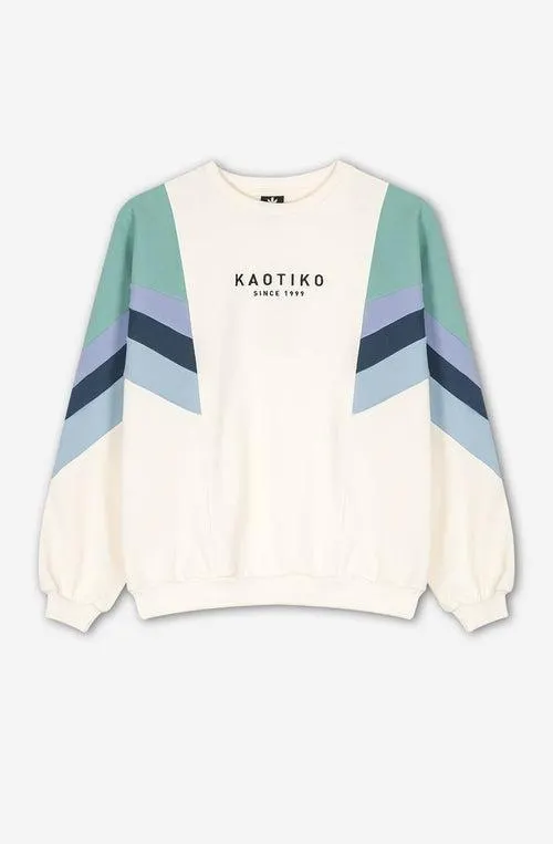 Sweatshirt Ginger Ivory/Dirty Green/Grape/Prussia