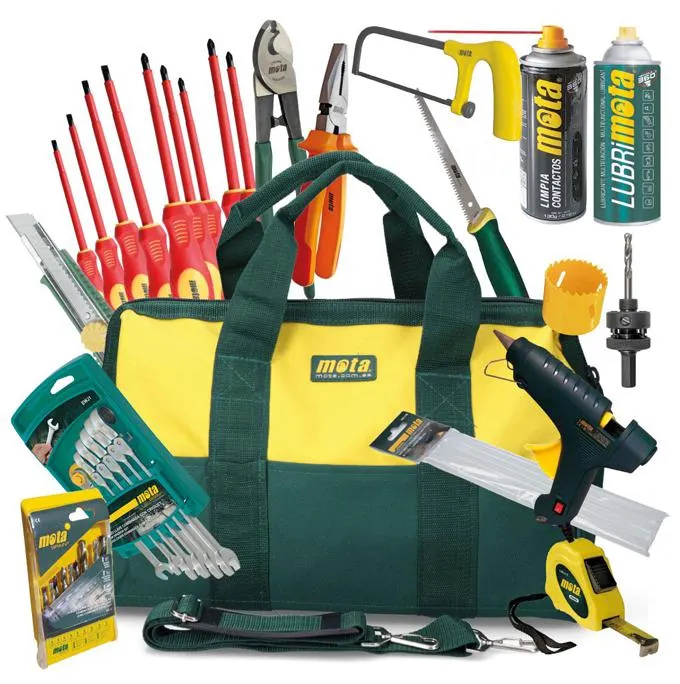 BOLSO CON 23 HERRAMIENTS "ELECTRICISTA" BZ23 MOTA