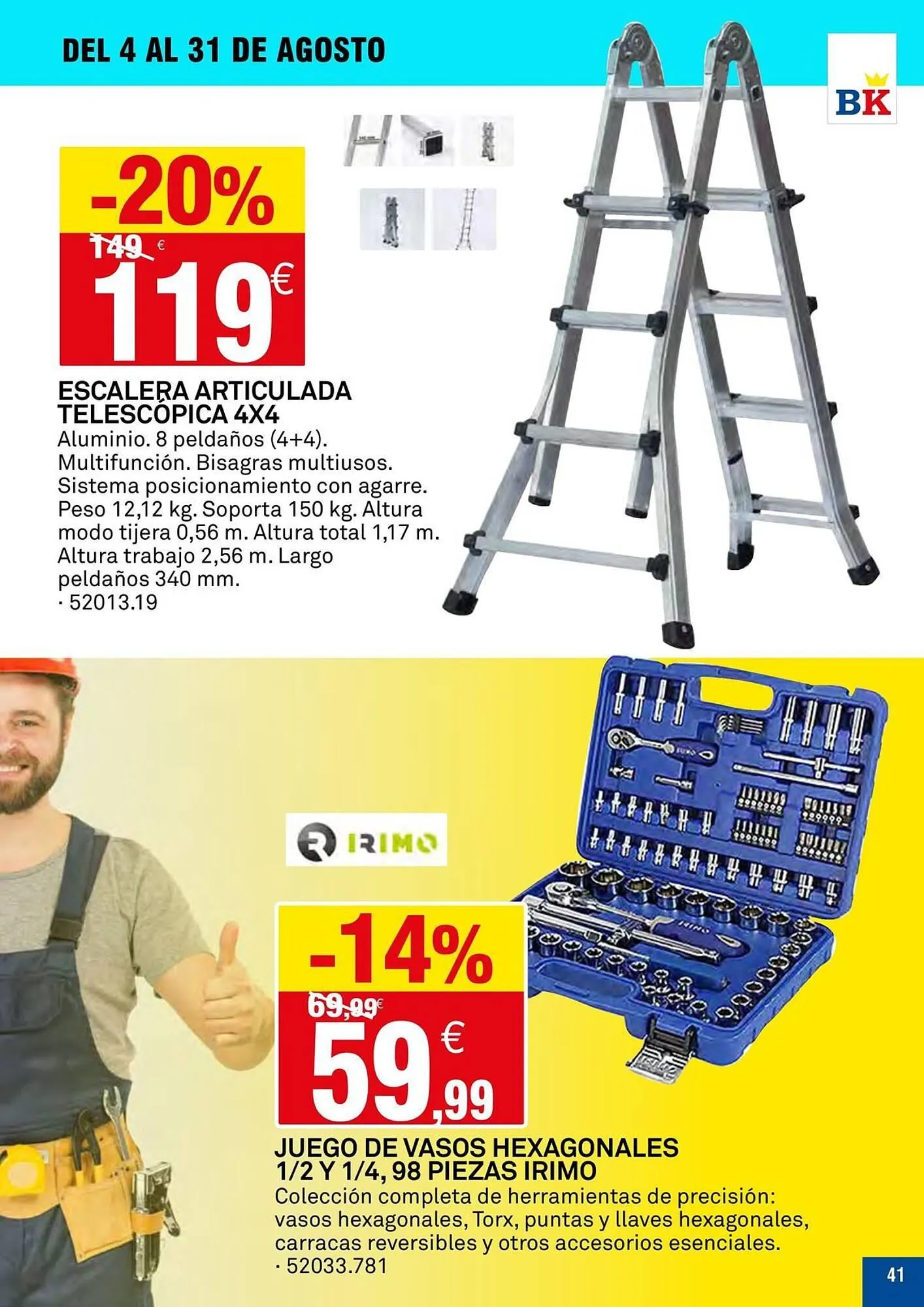 Catálogo de Folleto Bricoking 14 de agosto al 31 de agosto 2025 - Página 41