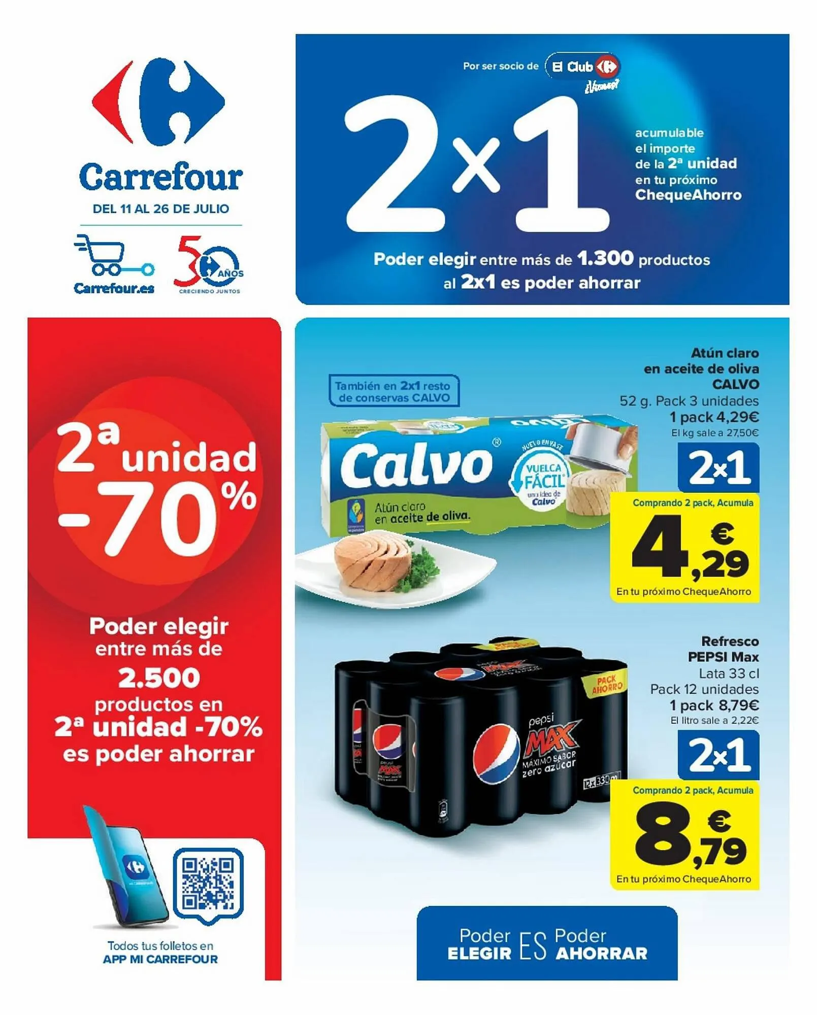 Catálogo de Folleto Carrefour 11 de julio al 26 de julio 2023 - Página 1