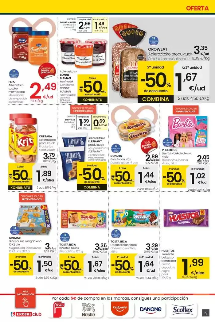 Catálogo de 2000 produktu baino gehiago, BETI PREZIO ONEAN HIPERMERKATUAK EROSKI 13 de febrero al 25 de febrero 2025 - Página 19