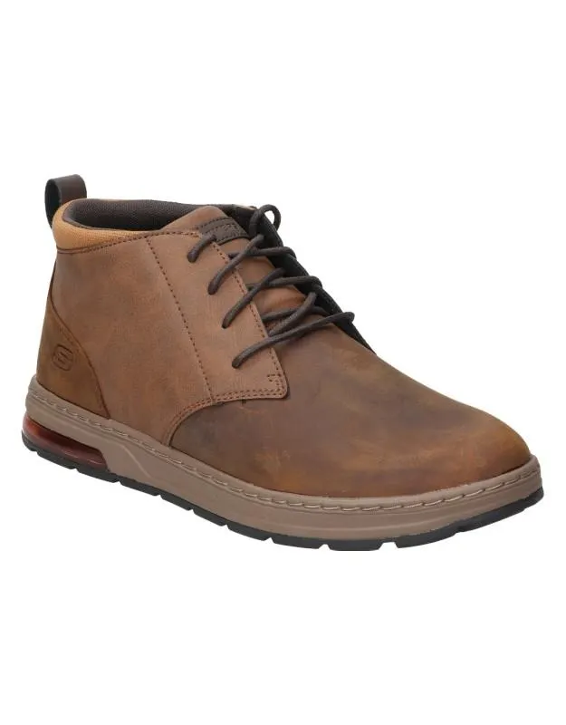 Botas para hombre plana SKECHERS 210141-cdb en marrón