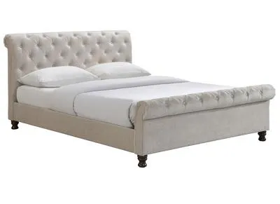 Cama doble 160*200 terciopelo RILEY