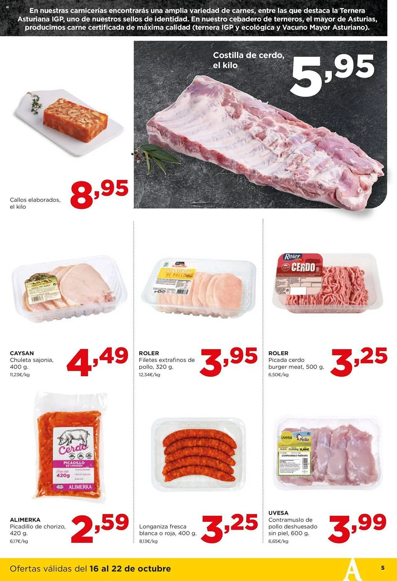 Catálogo de Folleto Alimerka 16 de octubre al 22 de octubre 2023 - Página 5