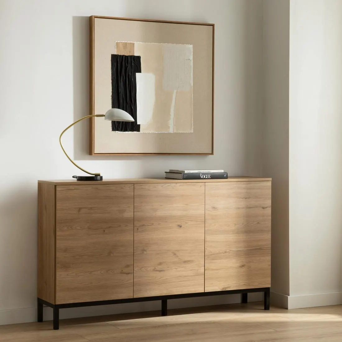 Aparador estrecho 140 natural