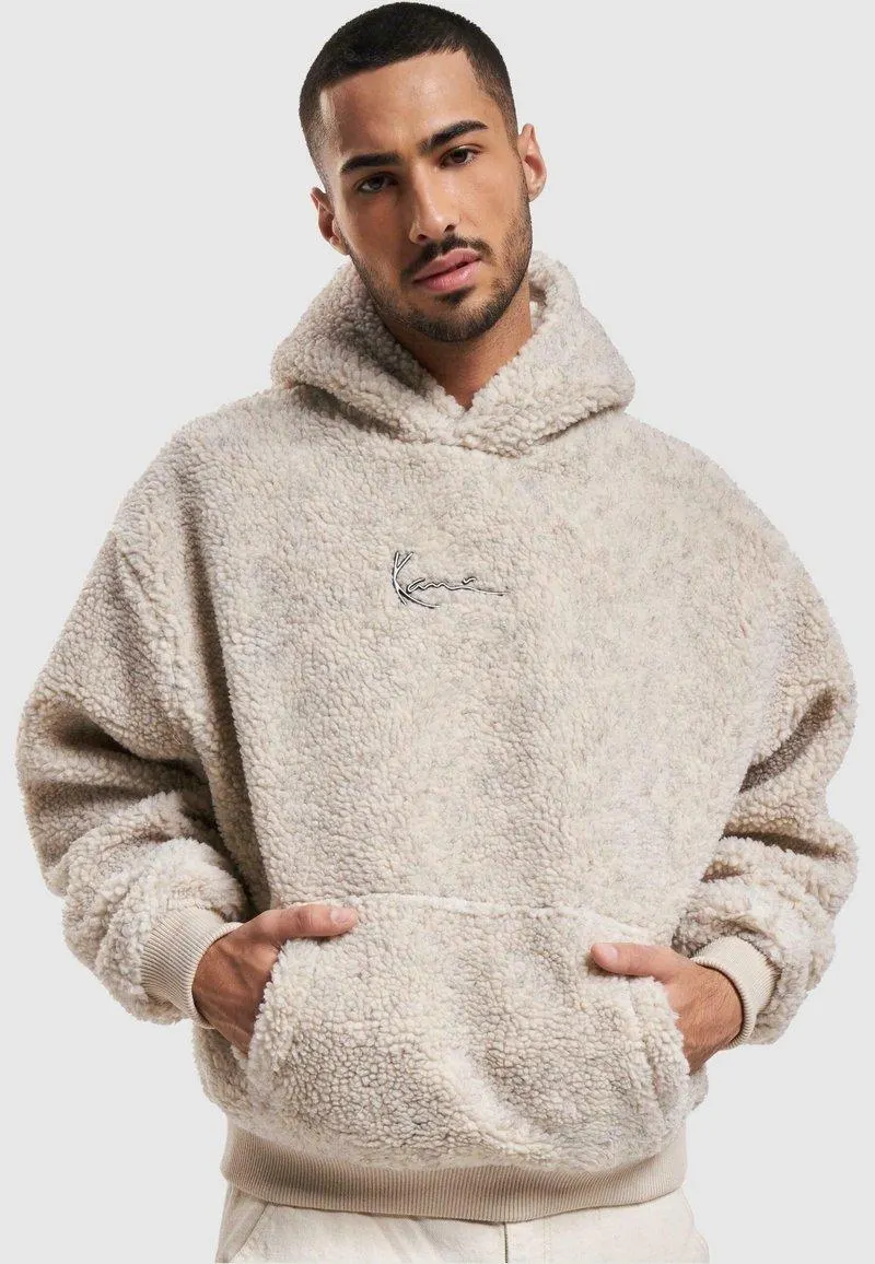 METAL SIGNATURE TEDDY OS - Jersey con capucha - off white