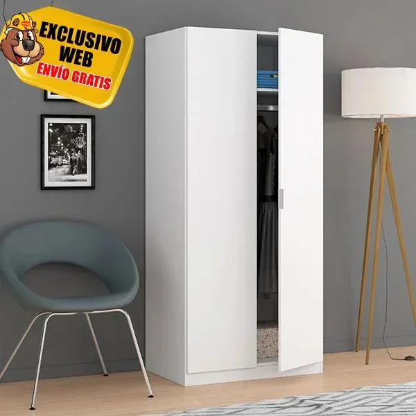 Armario 2 puertas blanco Ayax