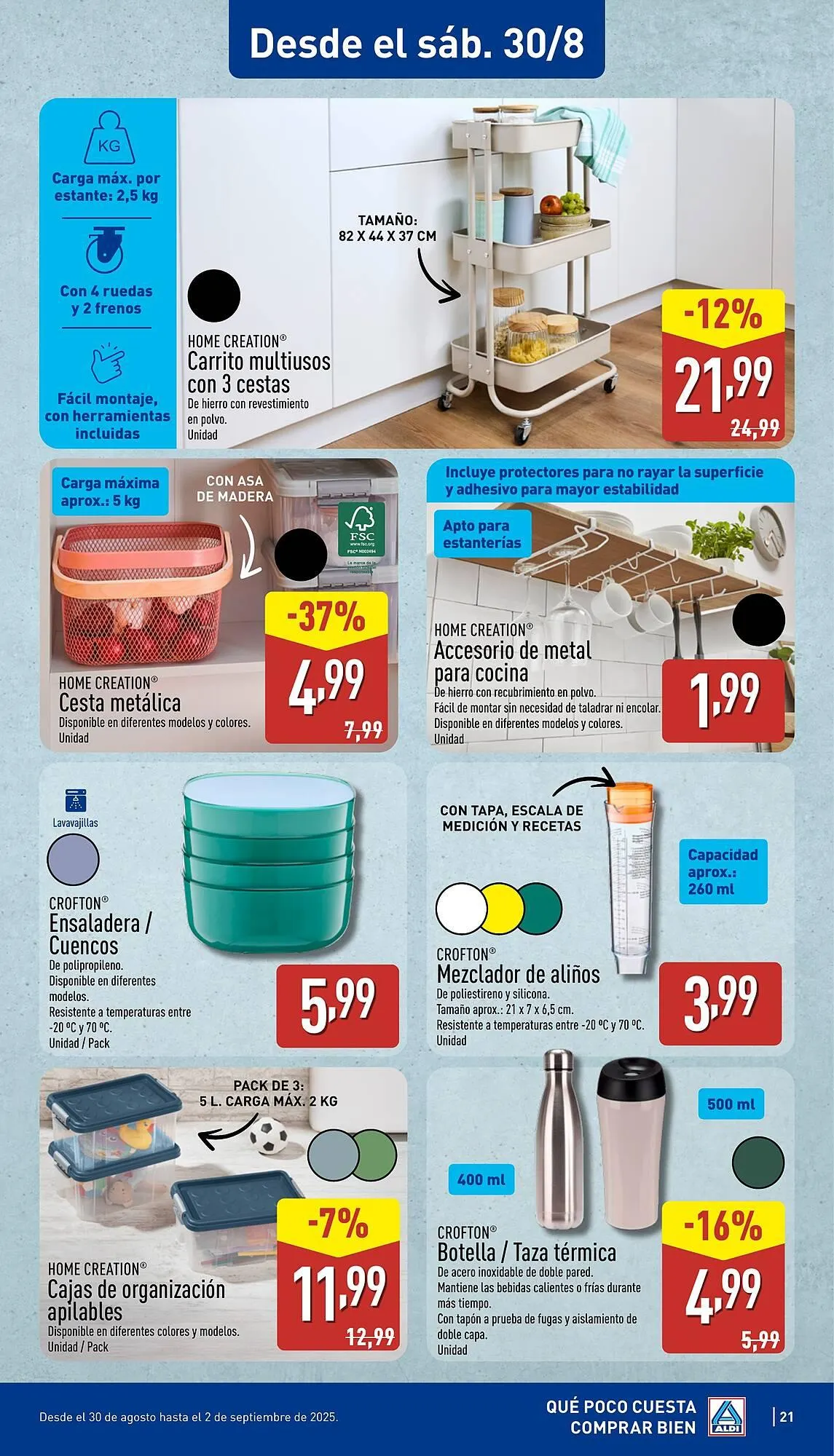 Catálogo de Folleto ALDI 25 de agosto al 31 de agosto 2025 - Página 21