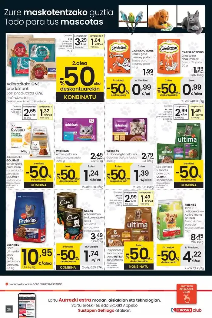 Catálogo de AUKERA OFERTA HIPERMERKATUAK EROSKI 15 de mayo al 27 de mayo 2025 - Página 28