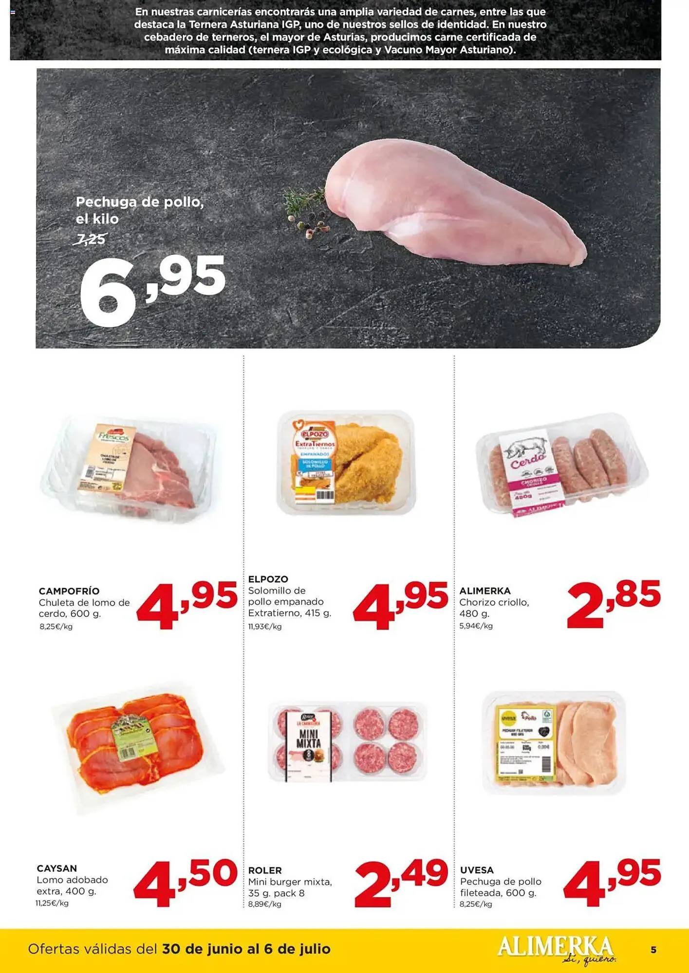 Catálogo de Folleto Alimerka 30 de junio al 6 de julio 2025 - Página 5