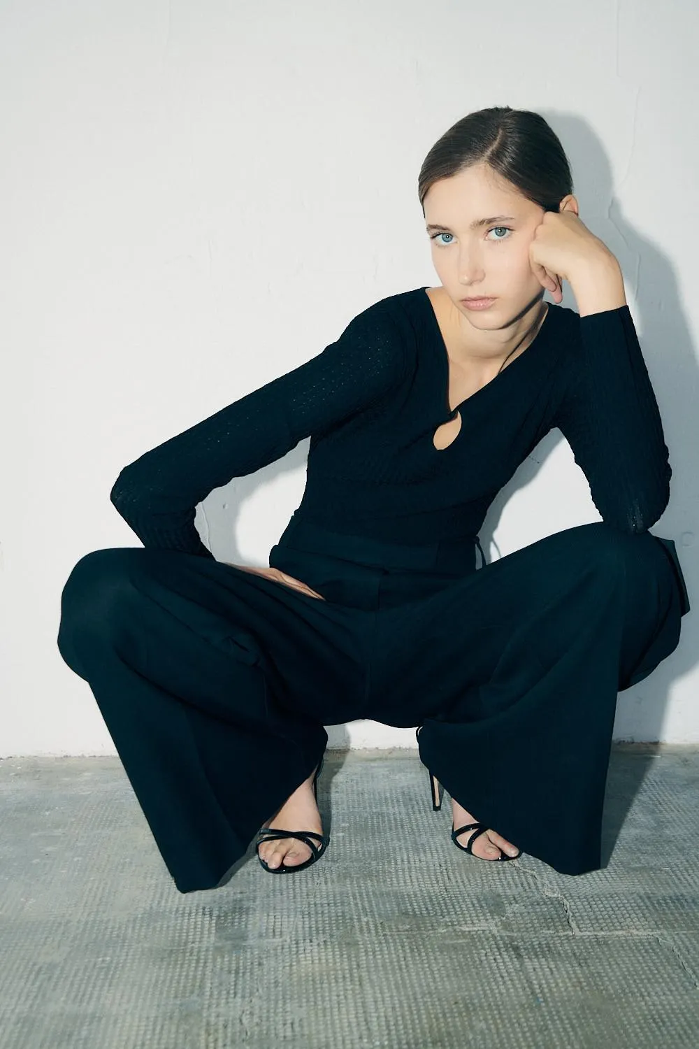 Body de punto con escote en pico