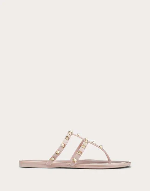 SANDALIAS PLANAS DE DEDO ROCKSTUD DE GOMA