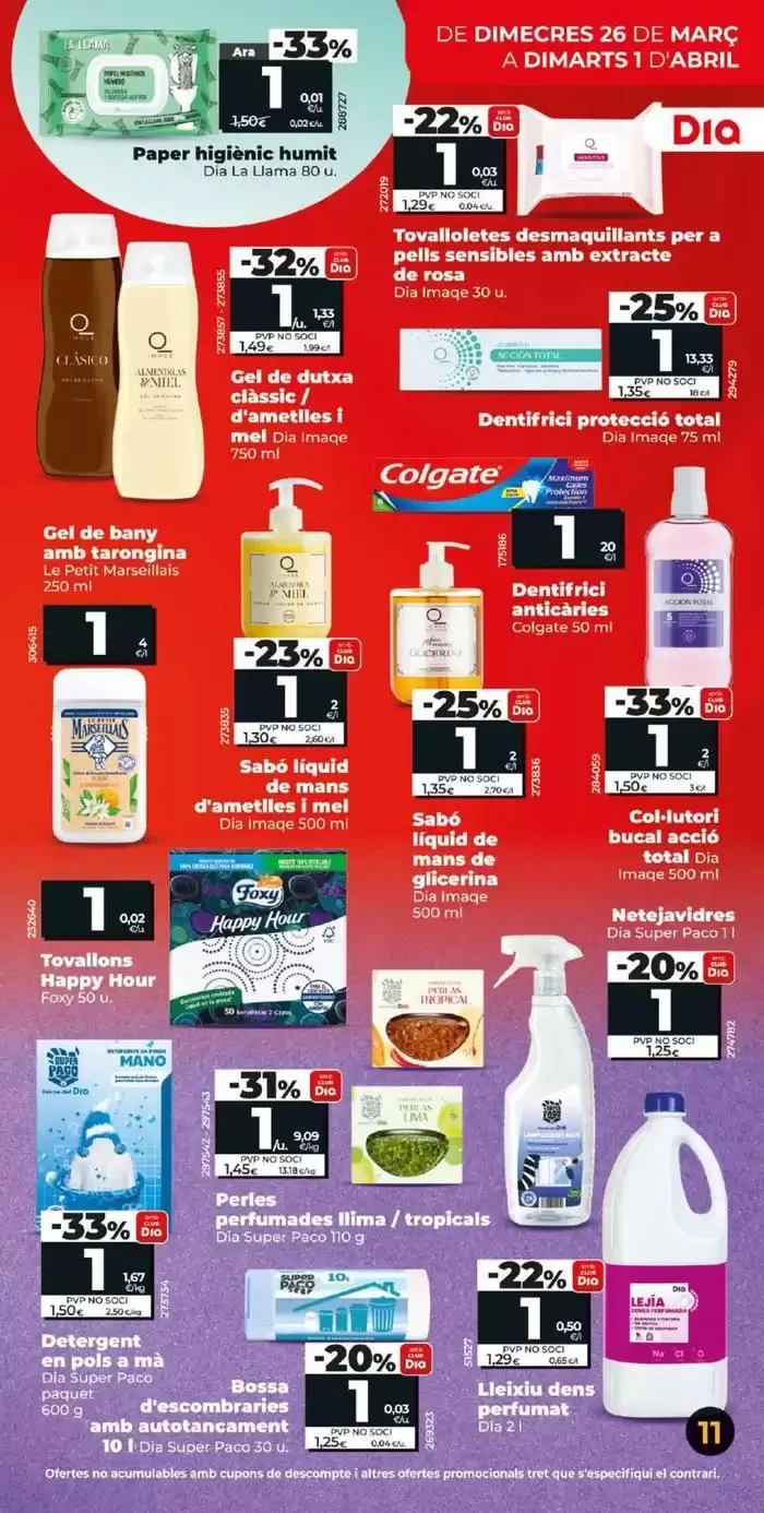 Catálogo de Més de 100 productes a 1€ del 26/03 a l’ 01/04 26 de marzo al 1 de abril 2025 - Página 11