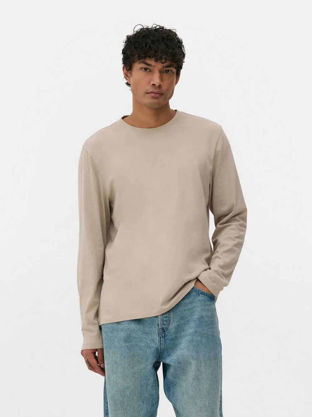 Katoenen T-shirt met lange mouwen