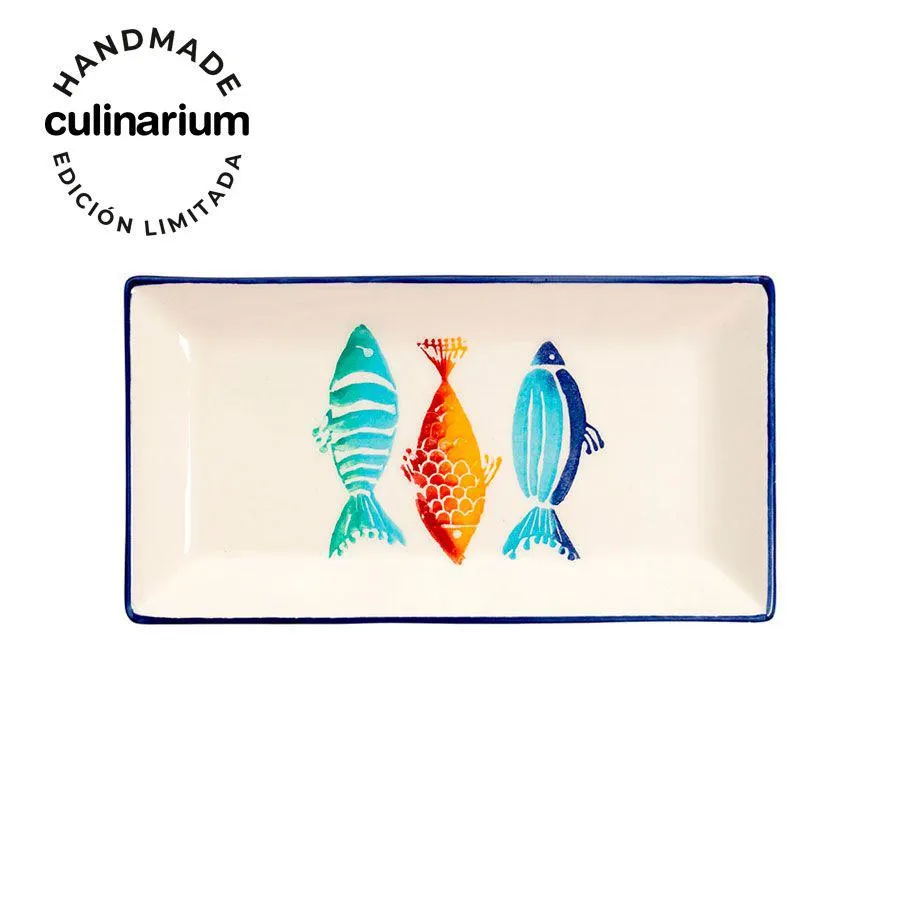 Fuente rectangular Côte Bleue 29x15 cm Culinarium