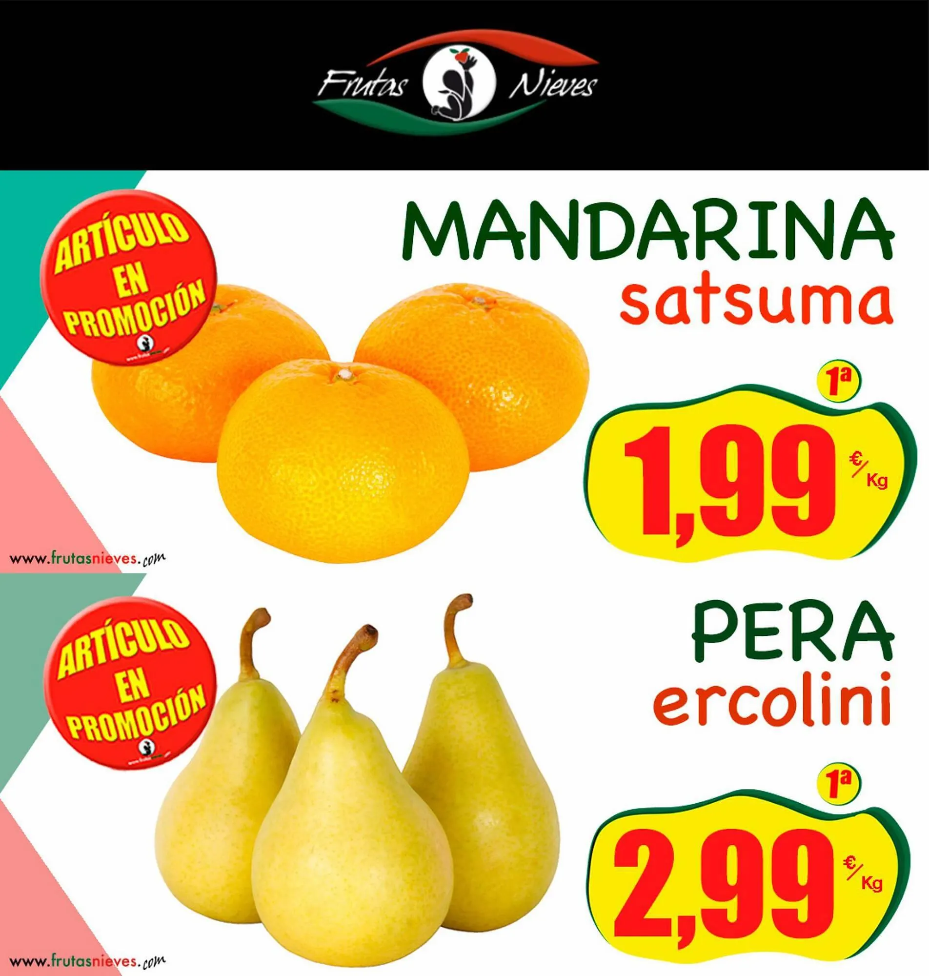 Folleto Frutas Nieves - 1