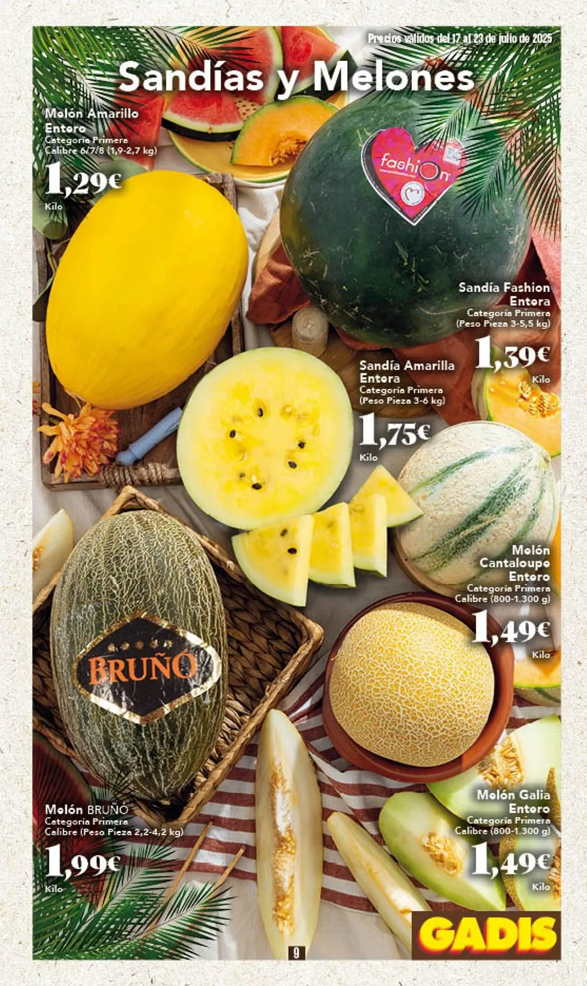 Catálogo de Folleto Gadis 17 de julio al 23 de julio 2025 - Página 9