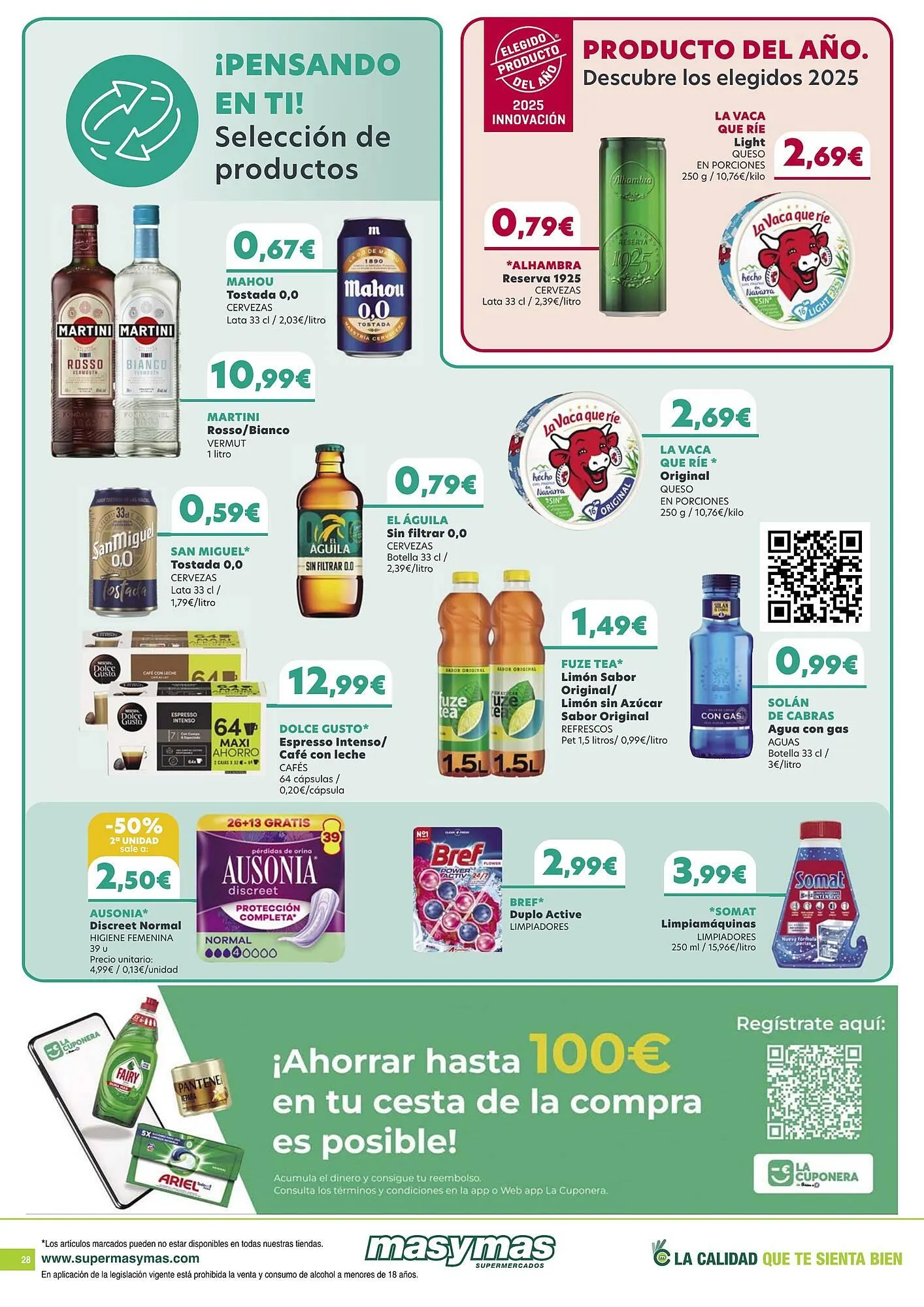 Catálogo de Folleto Masymas 30 de octubre al 26 de noviembre 2025 - Página 28