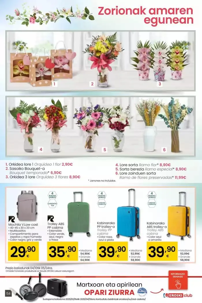 Catálogo de AUKERA OFERTA HIPERMERKATUAK EROSKI 10 de abril al 29 de abril 2025 - Página 54