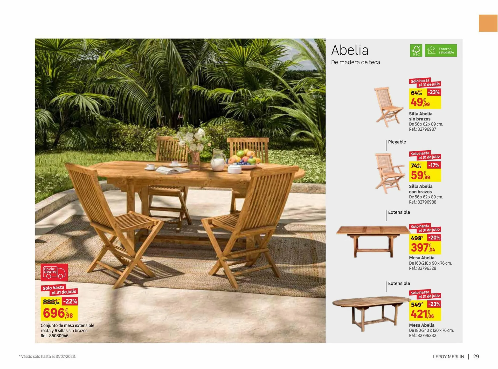 Catálogo de Folleto Leroy Merlin 9 de junio al 31 de julio 2023 - Página 29