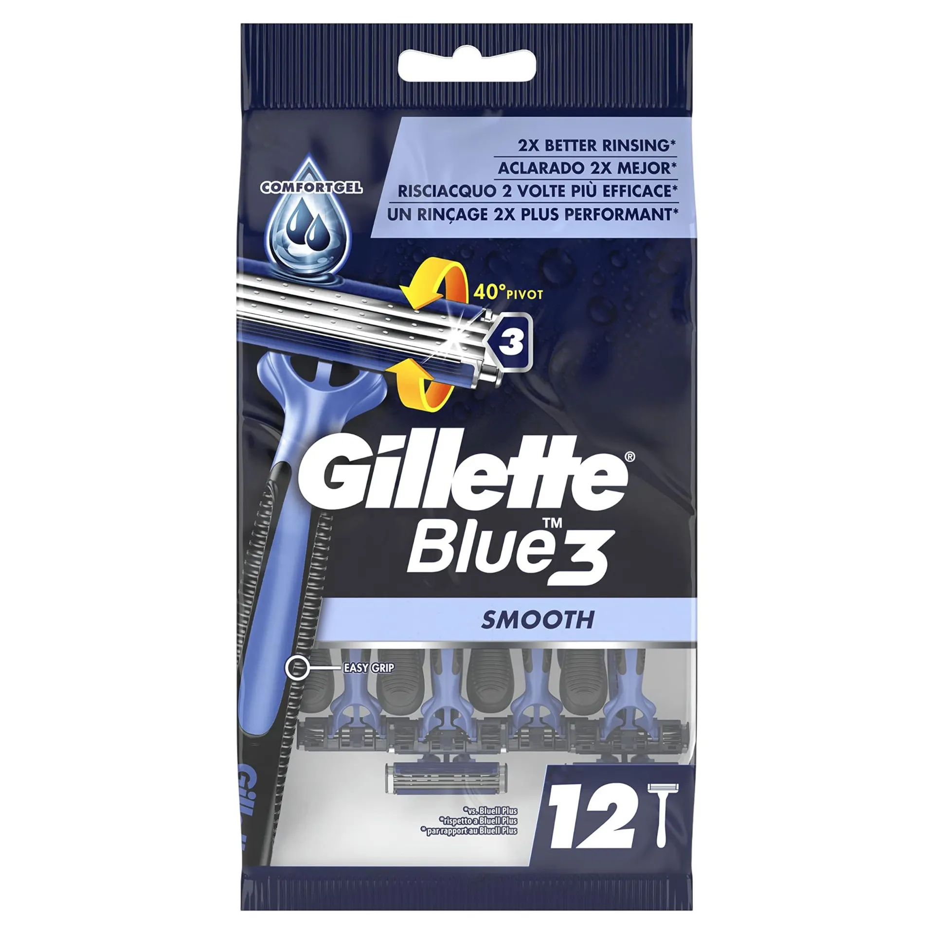 BLUE 3 MAQUINILLA DESECHABLE SMOOTH/SLALOM 12UD