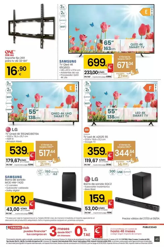 Catálogo de Precio más bajo HIPERMERCADOS EROSKI 27 de marzo al 8 de abril 2025 - Página 45