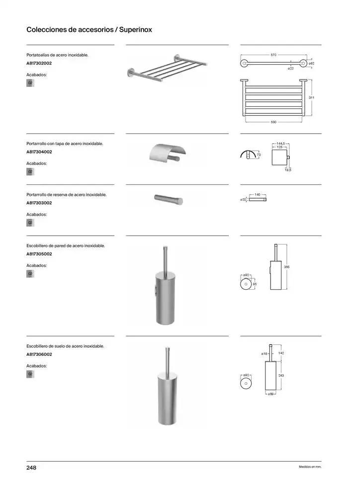 Catálogo de Colecciones de Baño, Muebles y Accesorios 9 de enero al 31 de diciembre 2025 - Página 250