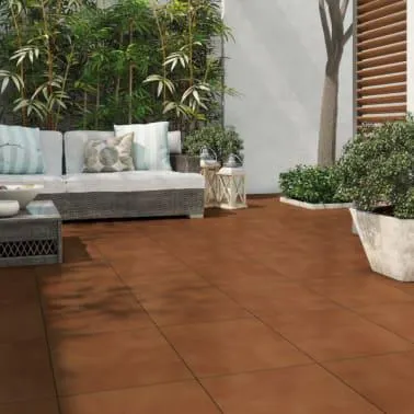 Pavimento porcelánico fabero teja 33 x 33 cm