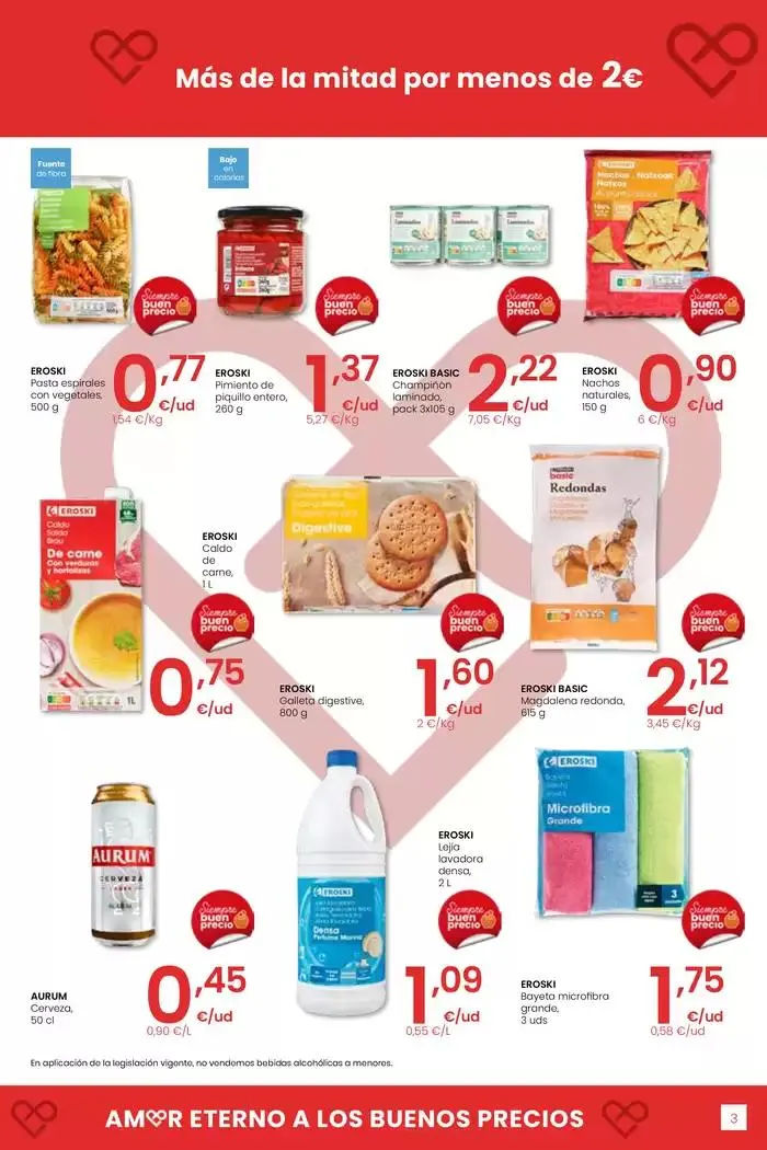 Catálogo de Más de 2000 productos, SIEMPRE A BUEN PRECIO HIPERMERCADOS EROSKI 4 de enero al 14 de enero 2025 - Página 3