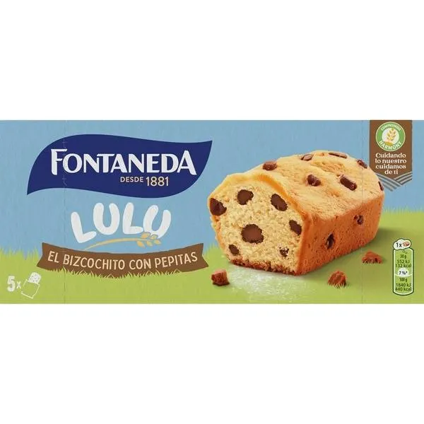LULU BIZCOCHITO CON PEPITAS CHOCO 150G