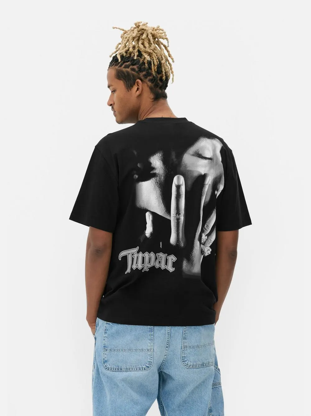 Camiseta gráfica de manga corta de Tupac