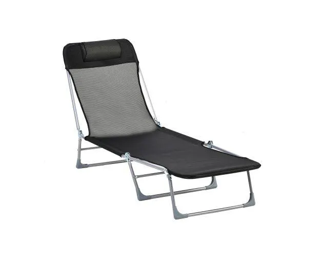 Tumbona Regulable Outsunny 84B-622BK